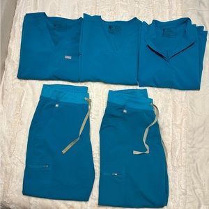 FIGS Teal scrub sets